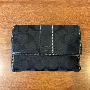 Coach Black Signature Wallet